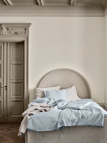 Satina plain μαξιλαροθήκη - Γαλάζιο, 50x60 εκ. - Mille Notti