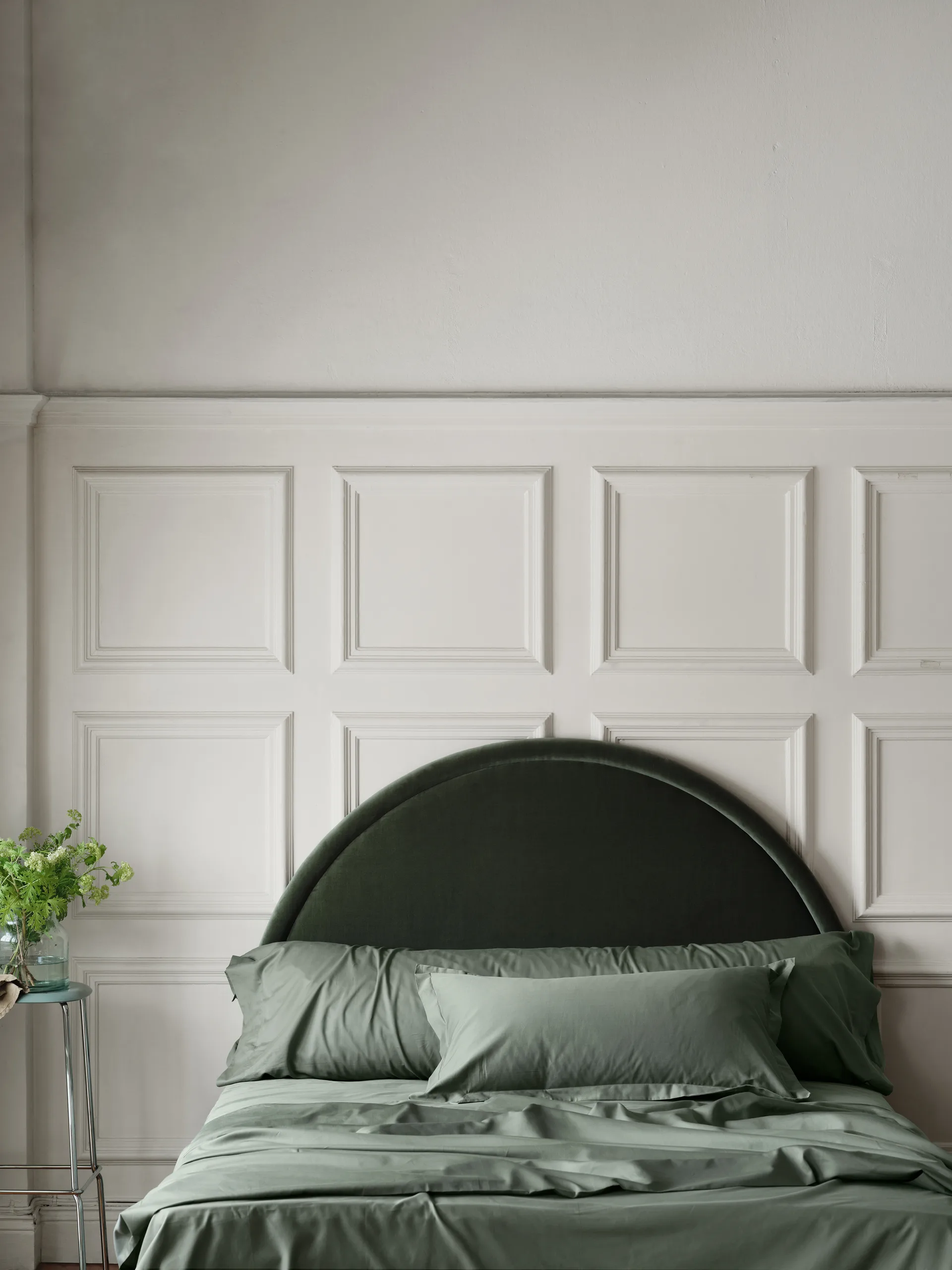 Satina plain μαξιλαροθήκη, Πράσινο, 50x90 εκ. Mille Notti