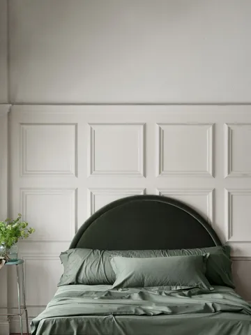 Satina plain μαξιλαροθήκη - Πράσινο, 50x90 εκ. - Mille Notti