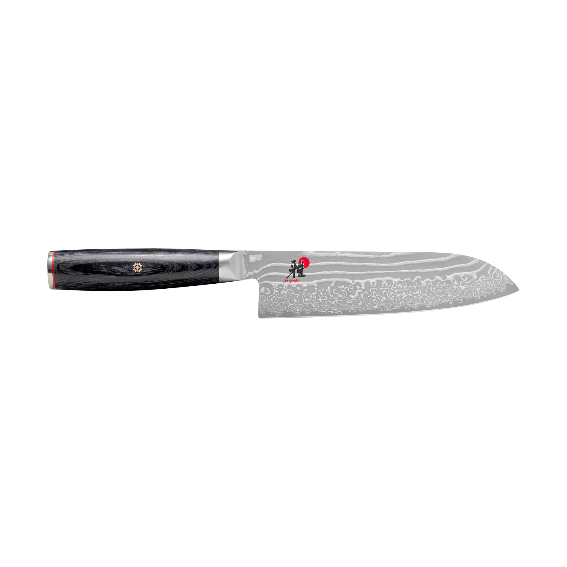 Raw 5000FCD santoku 18 εκ., Damaskus-μαύρο Miyabi