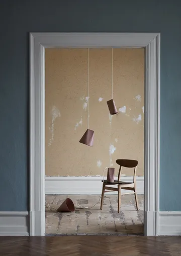 Κεραμικό φωτιστικό οροφής 11.2x22 εκ. - Terra Cotta, Ξύλο - MOEBE