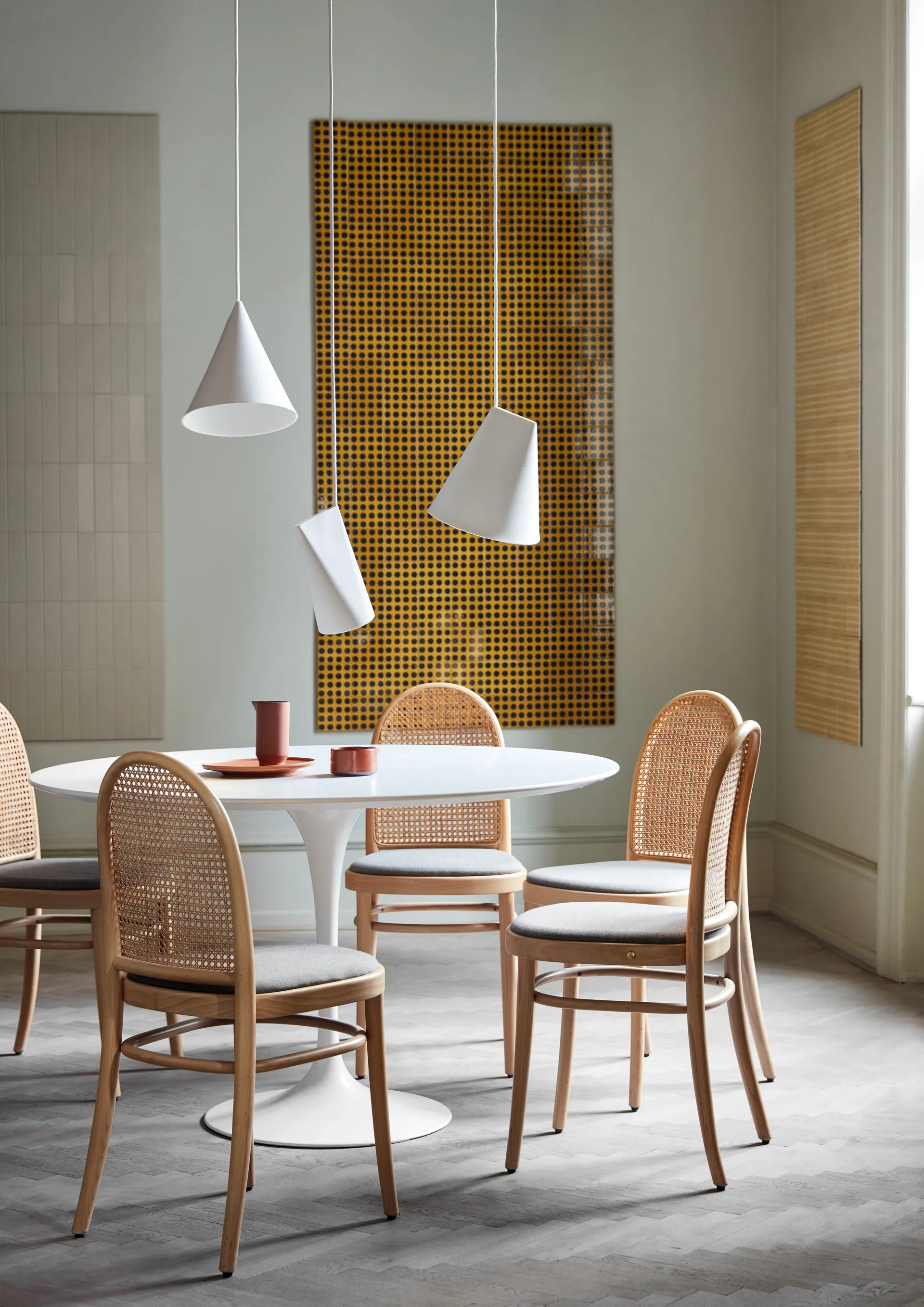 Κεραμικό φωτιστικό οροφής 23x23,5 cm, White MOEBE