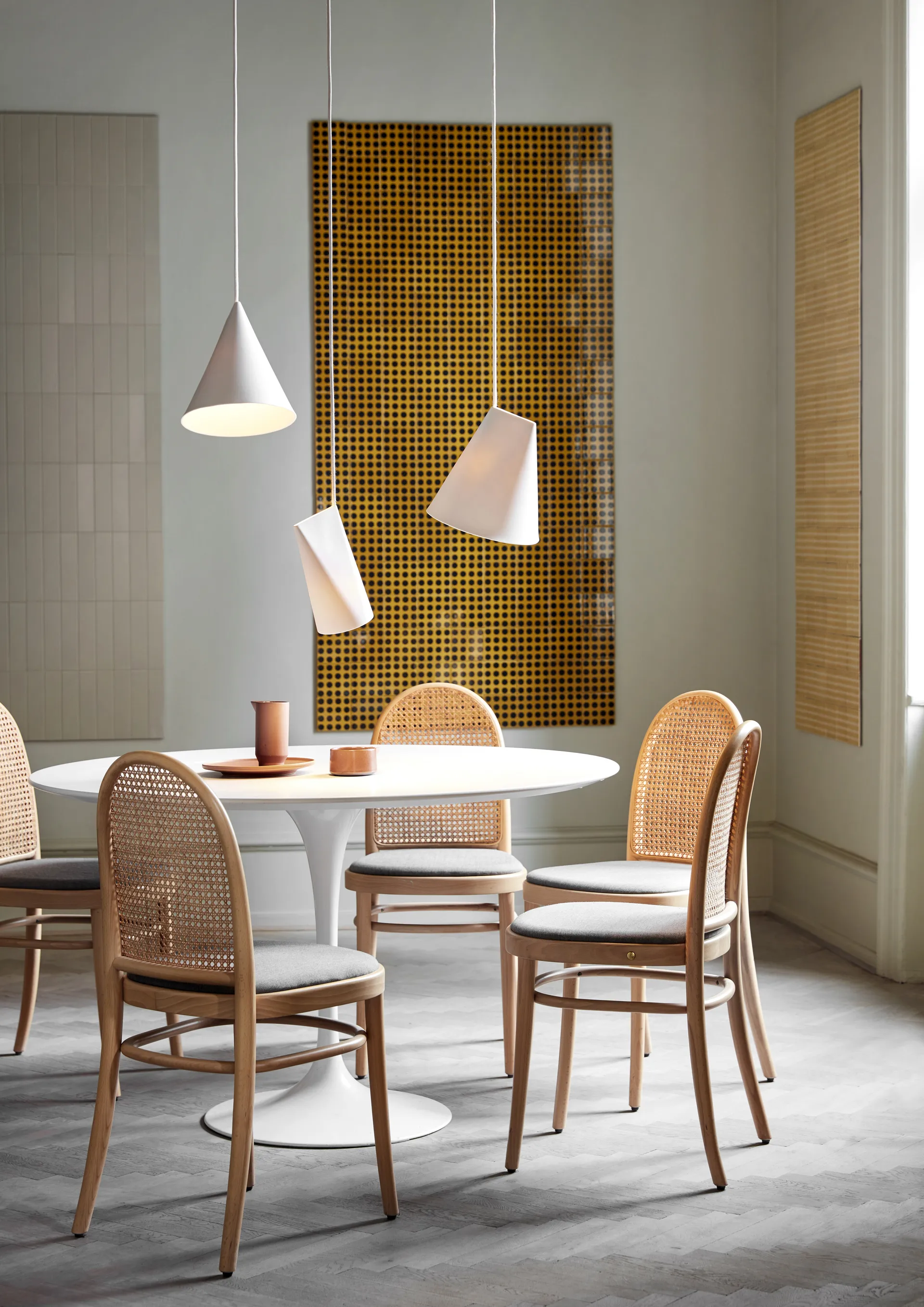 Κεραμικό φωτιστικό οροφής 23x23,5 cm, White MOEBE