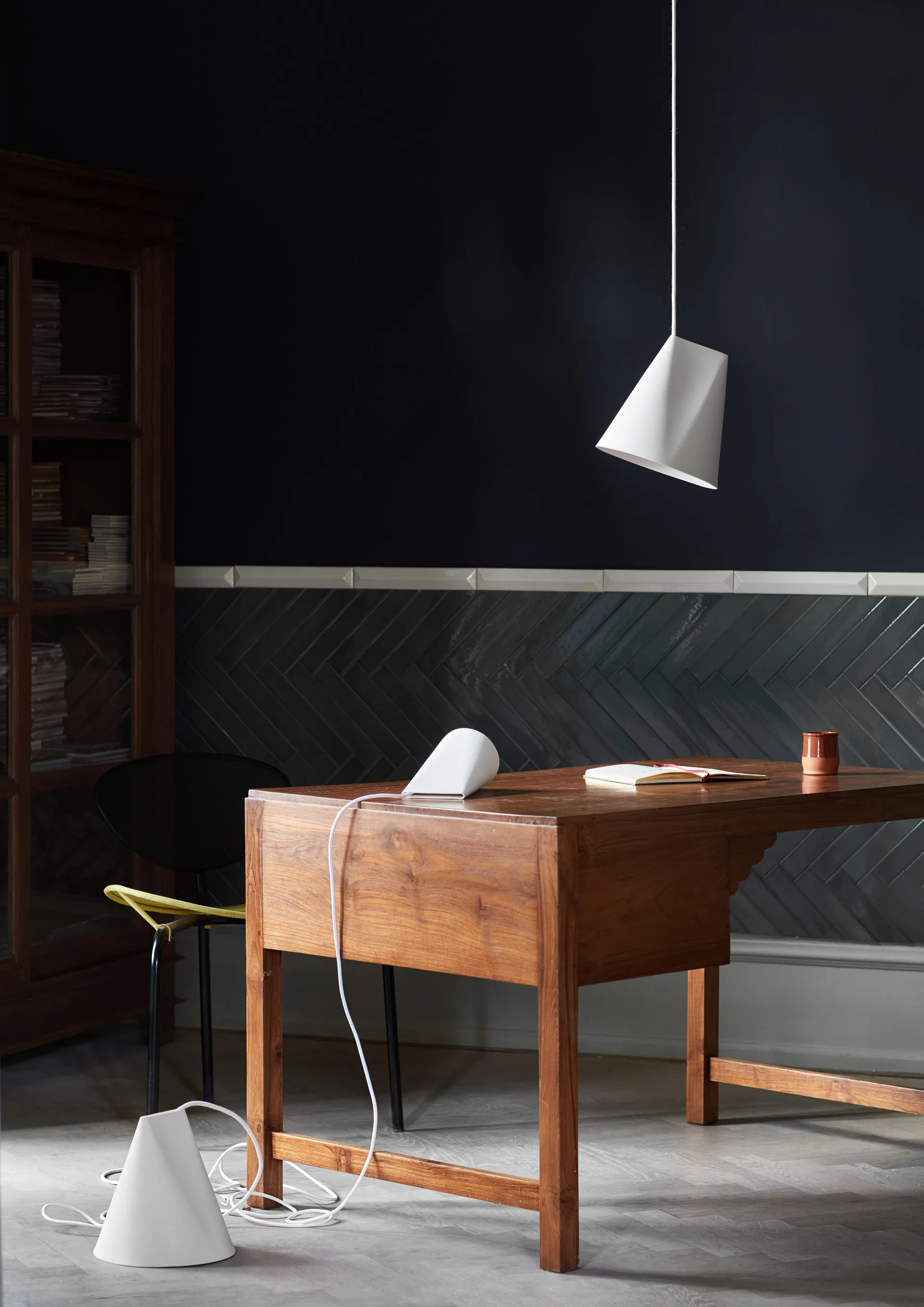 Κεραμικό φωτιστικό οροφής 23x23,5 cm, White MOEBE