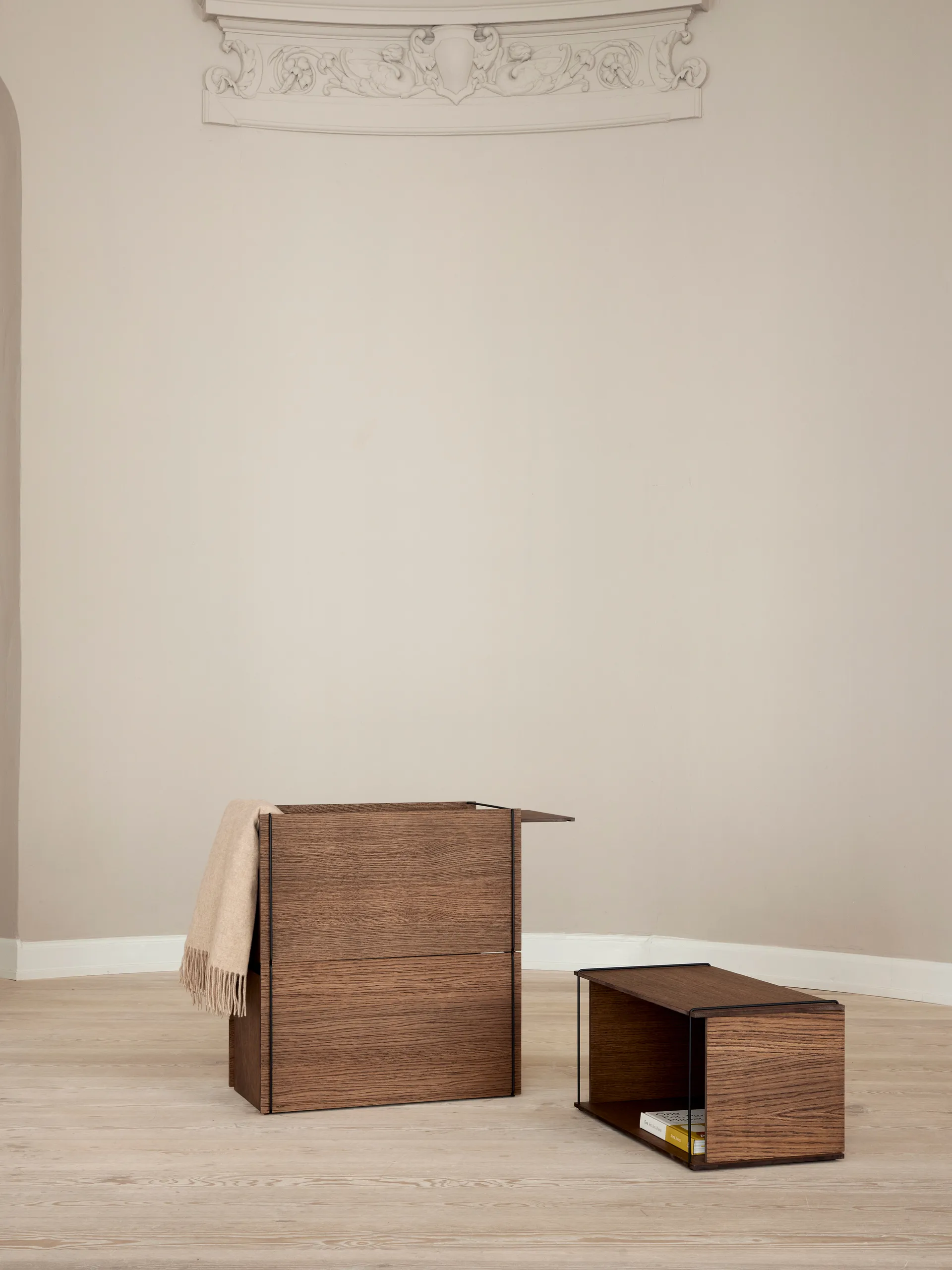 Καπάκι για το κουτί αποθήκευσης 28x60 cm, Smoked oak MOEBE