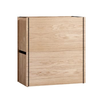 Κουτί αποθήκευσης από δρυ 33x60 εκ. - Wood. black - MOEBE