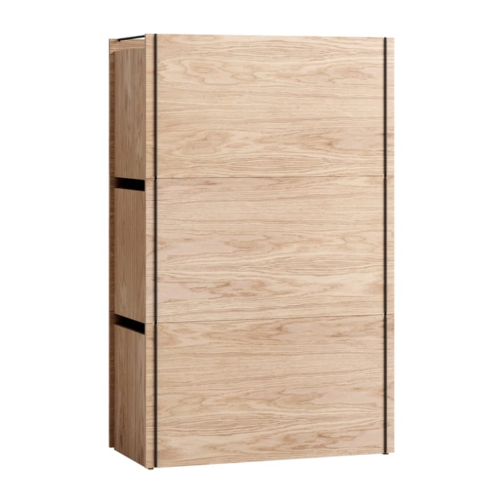 Κουτί αποθήκευσης από δρυ 33x60 εκ., Wood. black MOEBE