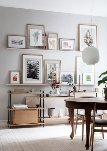 Κουτί αποθήκευσης από δρυ 33x60 εκ. - Wood. black - MOEBE