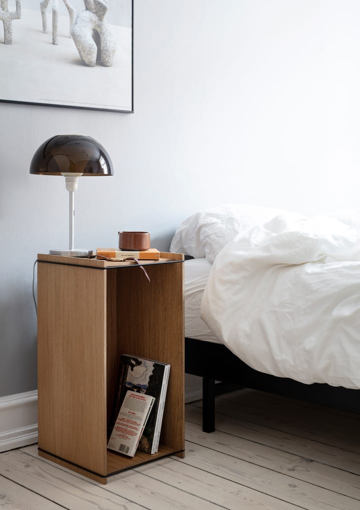 Κουτί αποθήκευσης από δρυ 33x60 εκ., Wood. black MOEBE