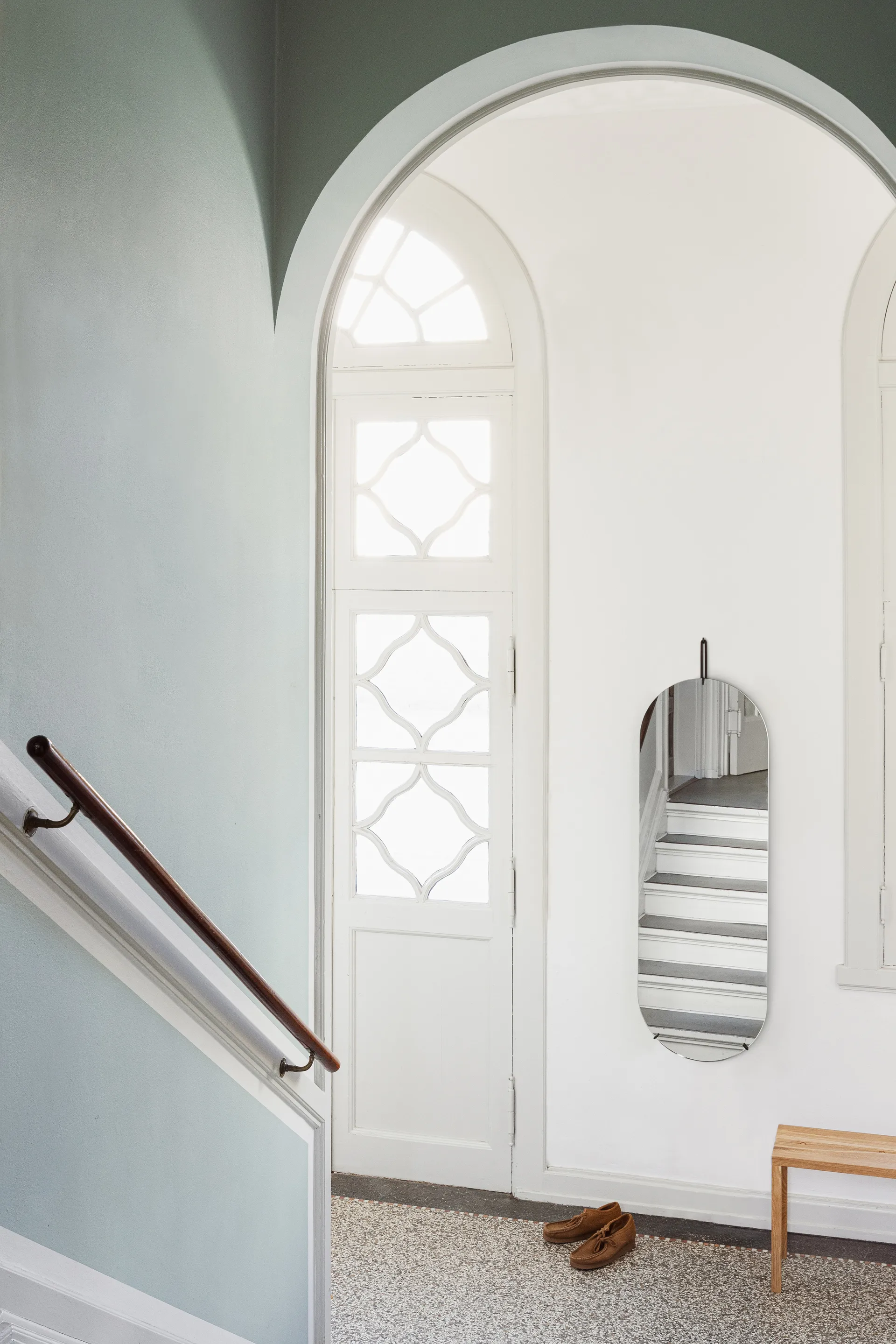 Καθρέφτης τοίχου 40,4x146,9 εκ, Μαύρο MOEBE