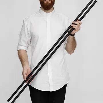 Moebe πόδι επίπλου 115 cm Συσκευασία 2 τεμαχίων - Μαύρο - MOEBE