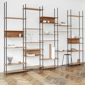 Moebe πόδι επίπλου 115 cm Συσκευασία 2 τεμαχίων - Μαύρο - MOEBE