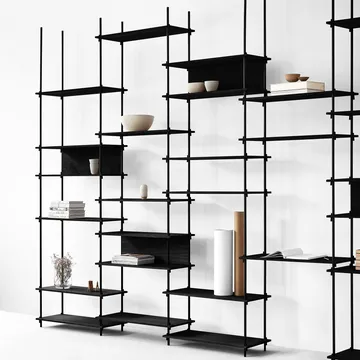 Moebe πόδι επίπλου 115 cm Συσκευασία 2 τεμαχίων - Μαύρο - MOEBE