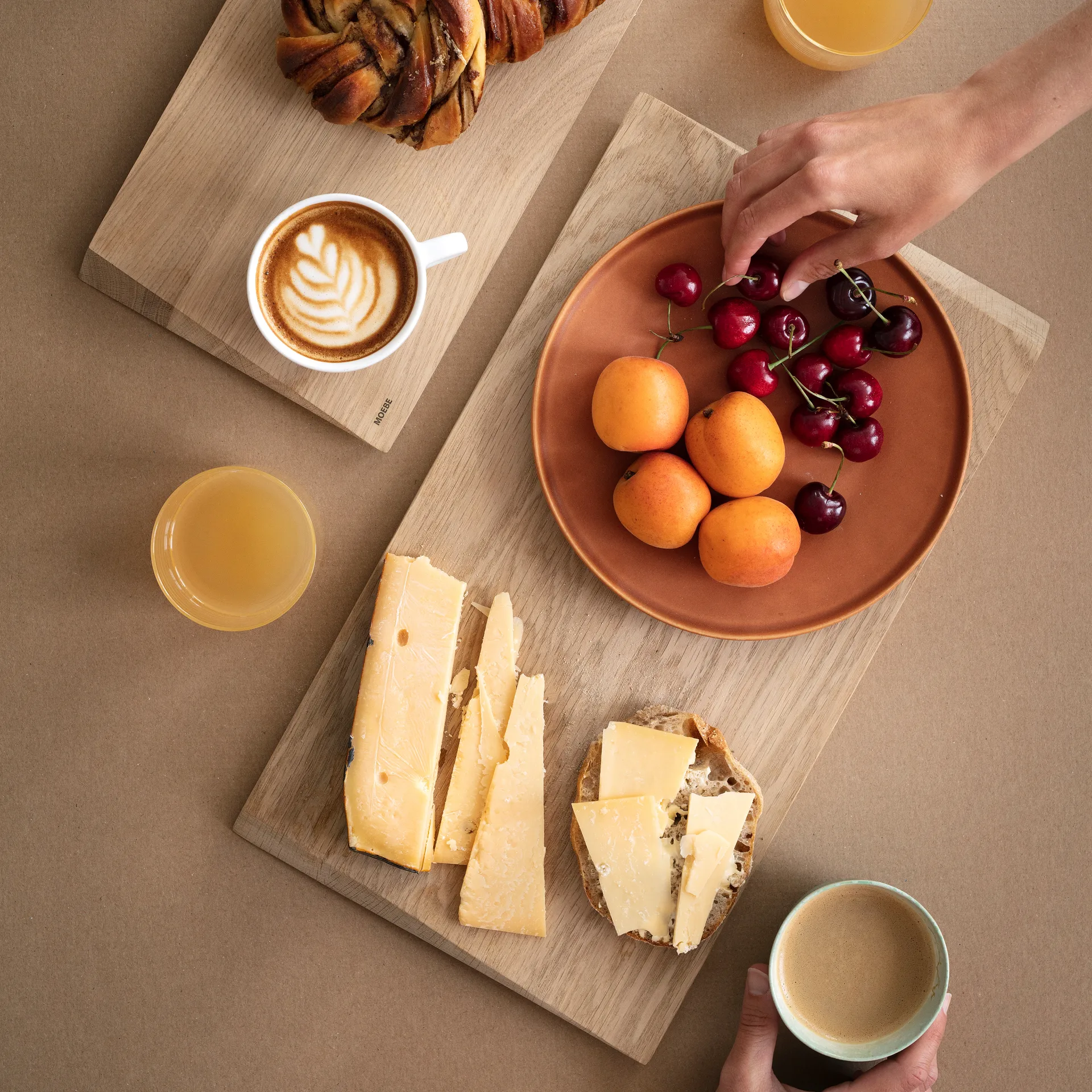 Moebe επιφάνεια κοπής μεγάλη 24,7x44 cm, μπεζ MOEBE