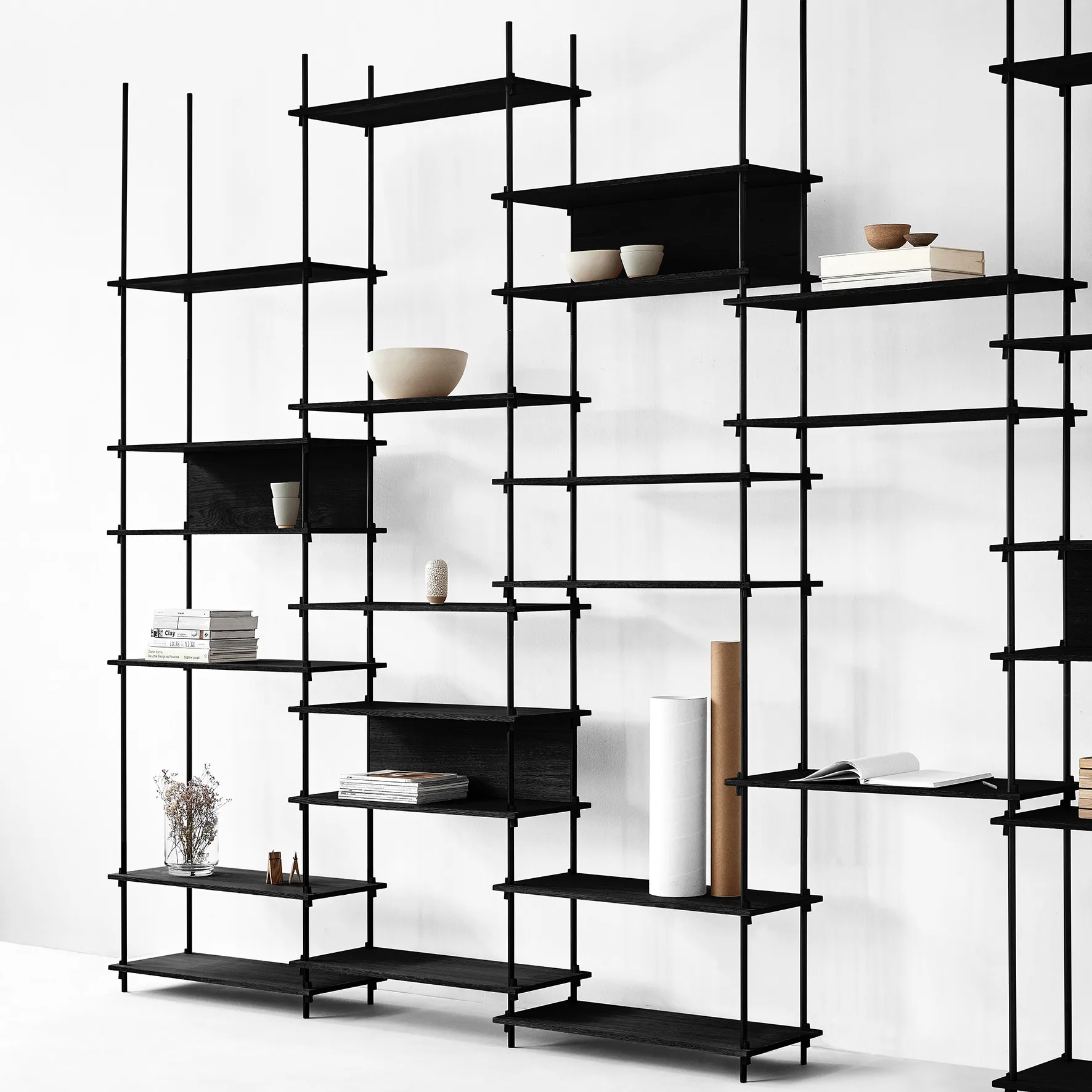 Moebe πόδια ραφιού 85 cm Συσκευασία 2 τεμαχίων, Μαύρο MOEBE