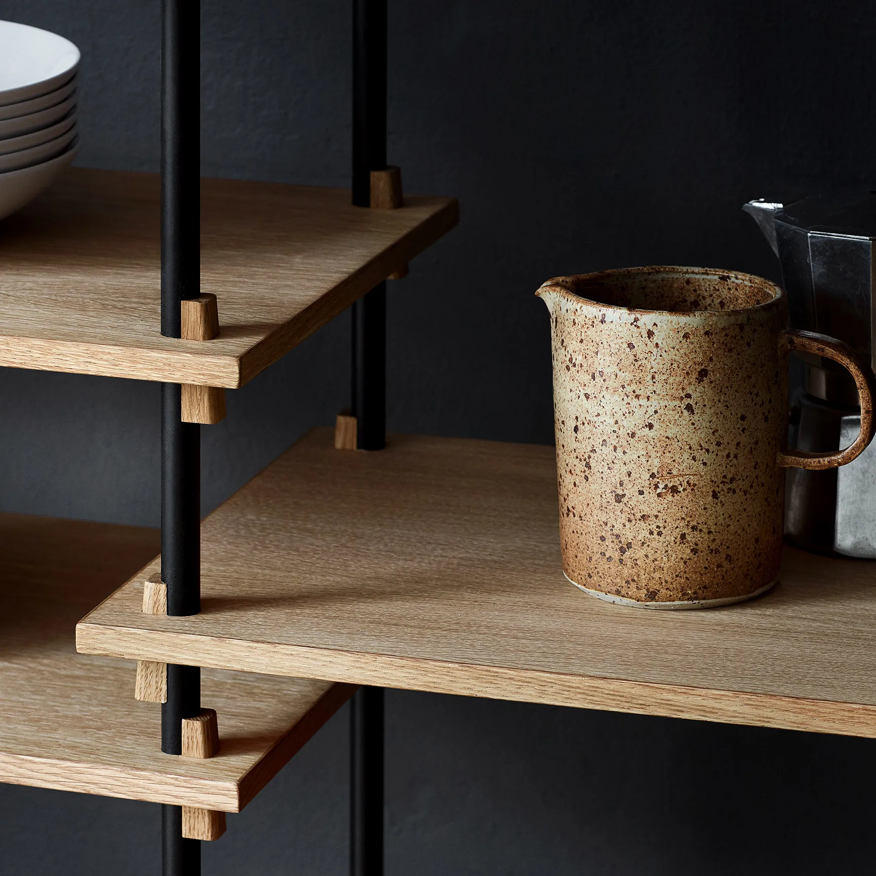 Moebe σετ ραφιών 85 cm, Δρυς MOEBE