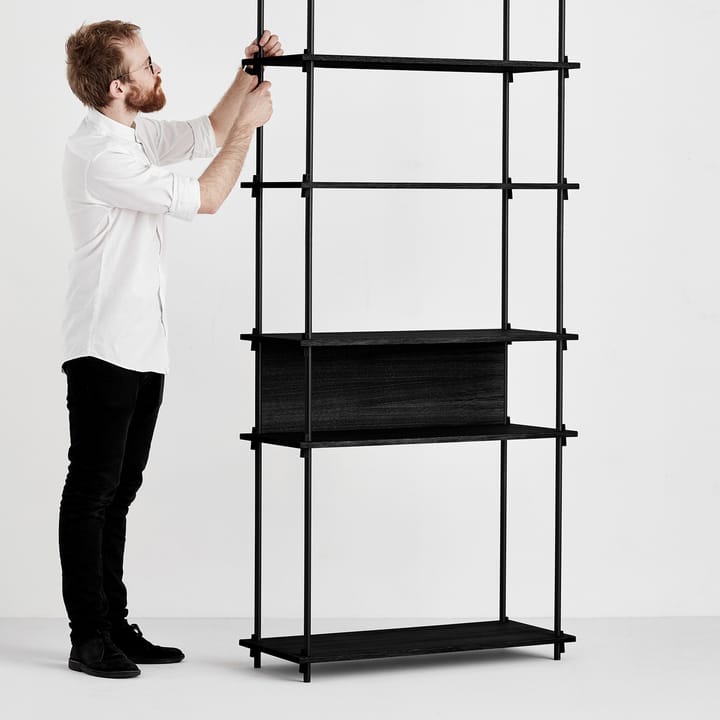 Moebe ράφι 85 cm, Μαύρο MOEBE