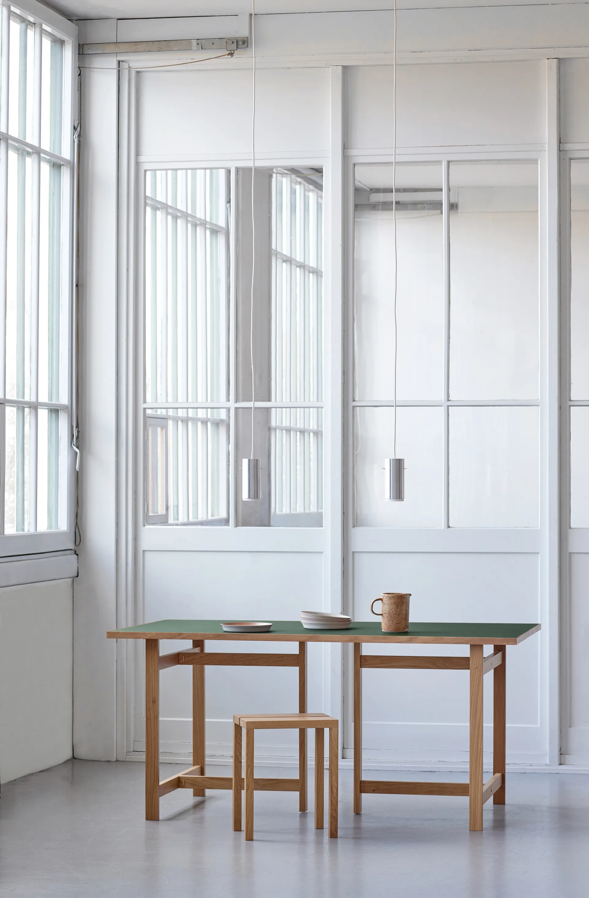 Moebe ορθογώνια τραπεζαρία, Green, 160x90 cm MOEBE