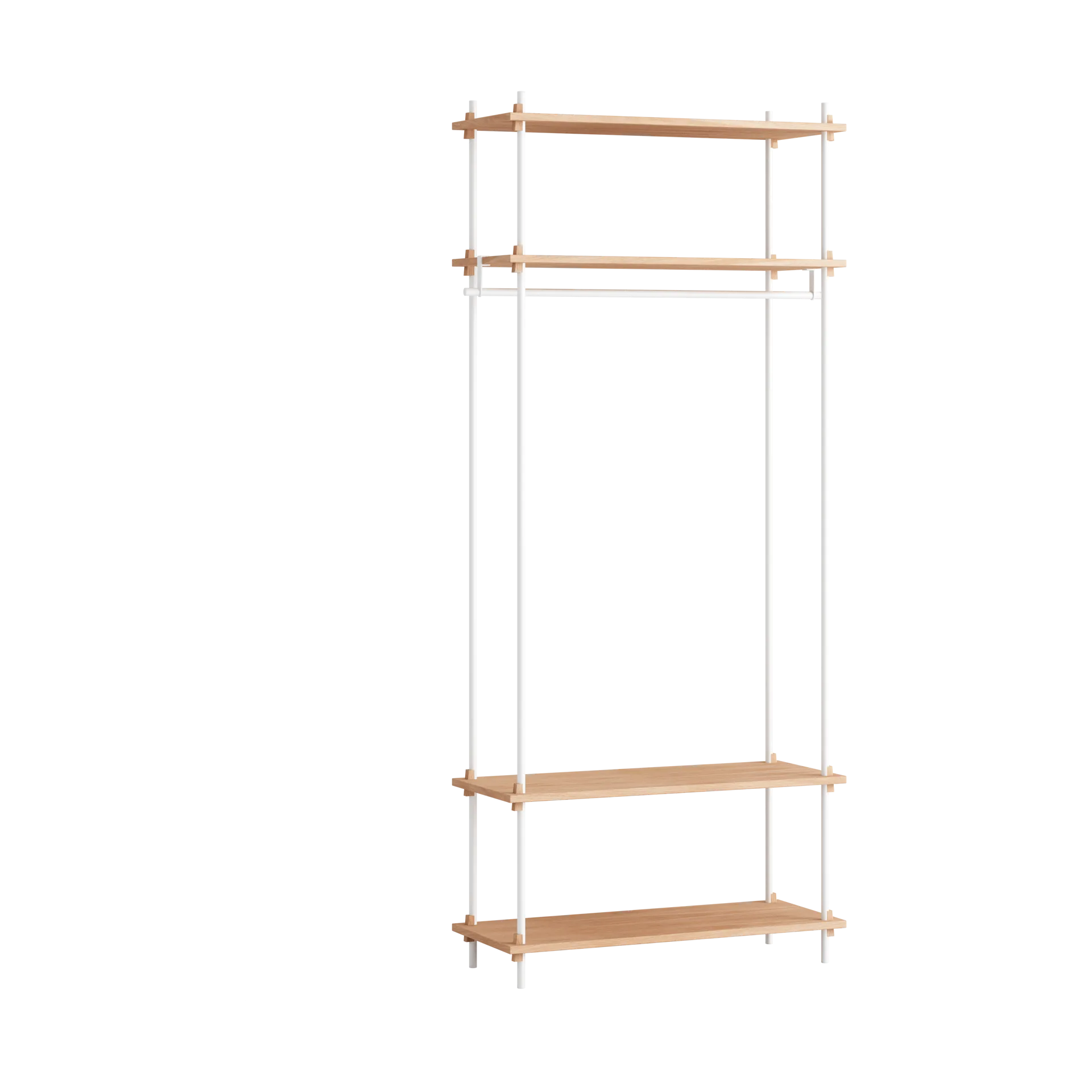 Σύστημα ραφιών, Moebe, s.200.1.F, Δρυς-λευκό MOEBE