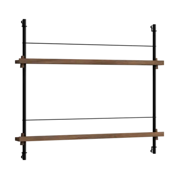 Moebe σταντ περιοδικών - Smoked oak-black - MOEBE