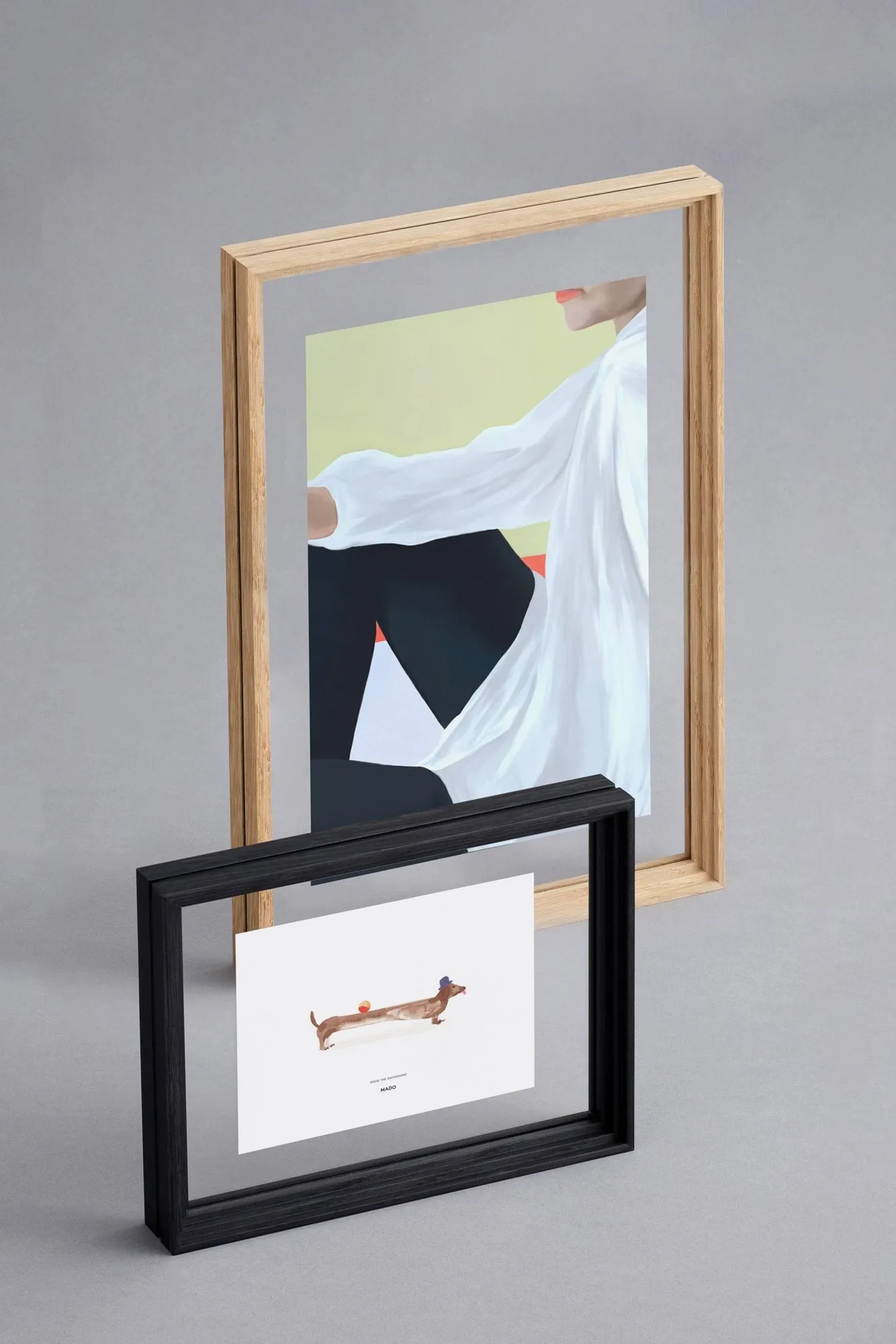 Moebe Standing Frame κορνίζα, Μαύρη βαμμένη δρυς, A4 MOEBE