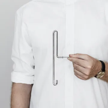 Moebe γάντζος για τοίχο μεγάλος - Ανοξείδωτο ατσάλι - MOEBE