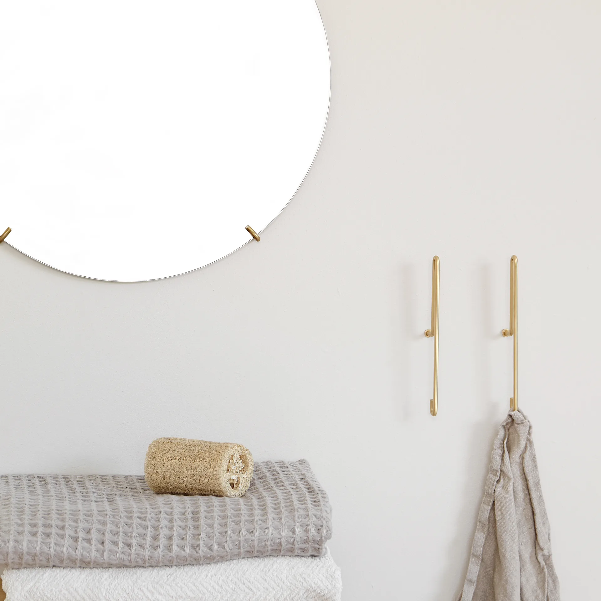 Moebe γάντζος για τοίχο μεγάλος, ματ χρυσαφί MOEBE