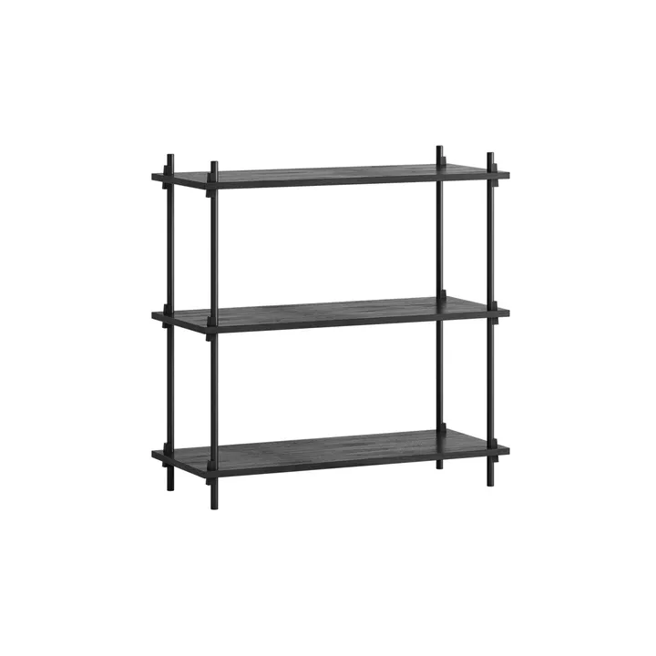 Shelving System classic ράφι - Μαύρο, 86x85x35 εκ., S.85.1.A - MOEBE