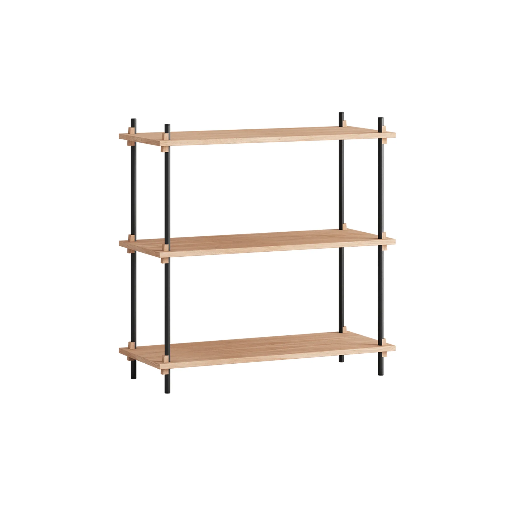 Shelving System classic ράφι, Δρυς-black, 86x85x35 εκ., S.85.1.A MOEBE