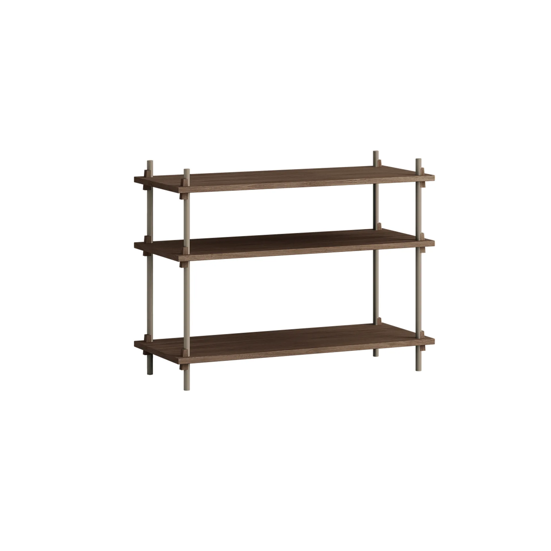 Shelving System classic ράφι, Καπνισμένη δρυς-warm grey, 86x65x35 cm, S.65.1.A MOEBE