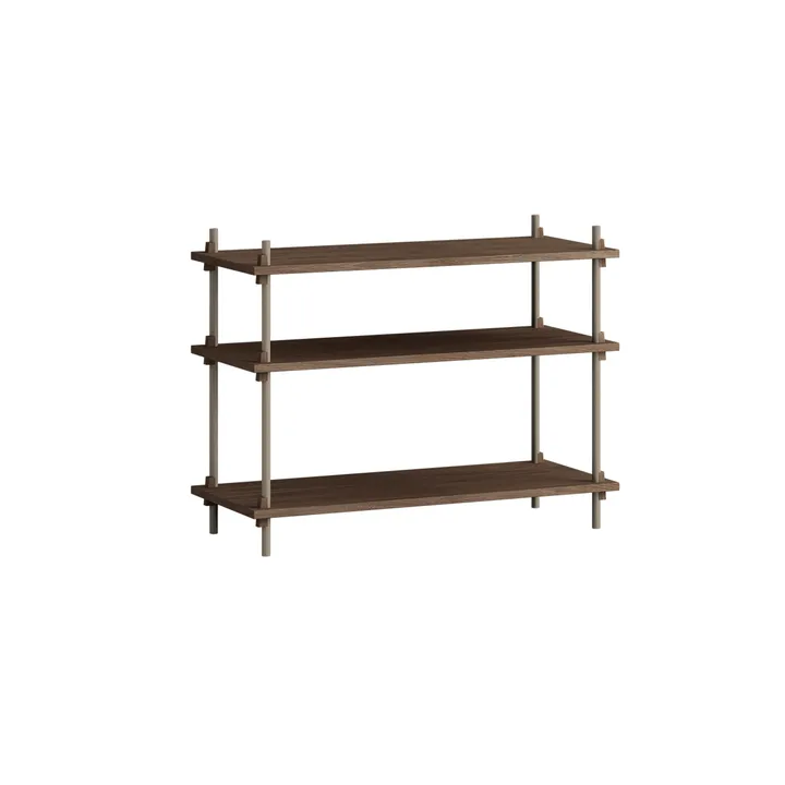 Shelving System classic ράφι - Καπνισμένη δρυς-warm grey, 86x65x35 cm, S.65.1.A - MOEBE
