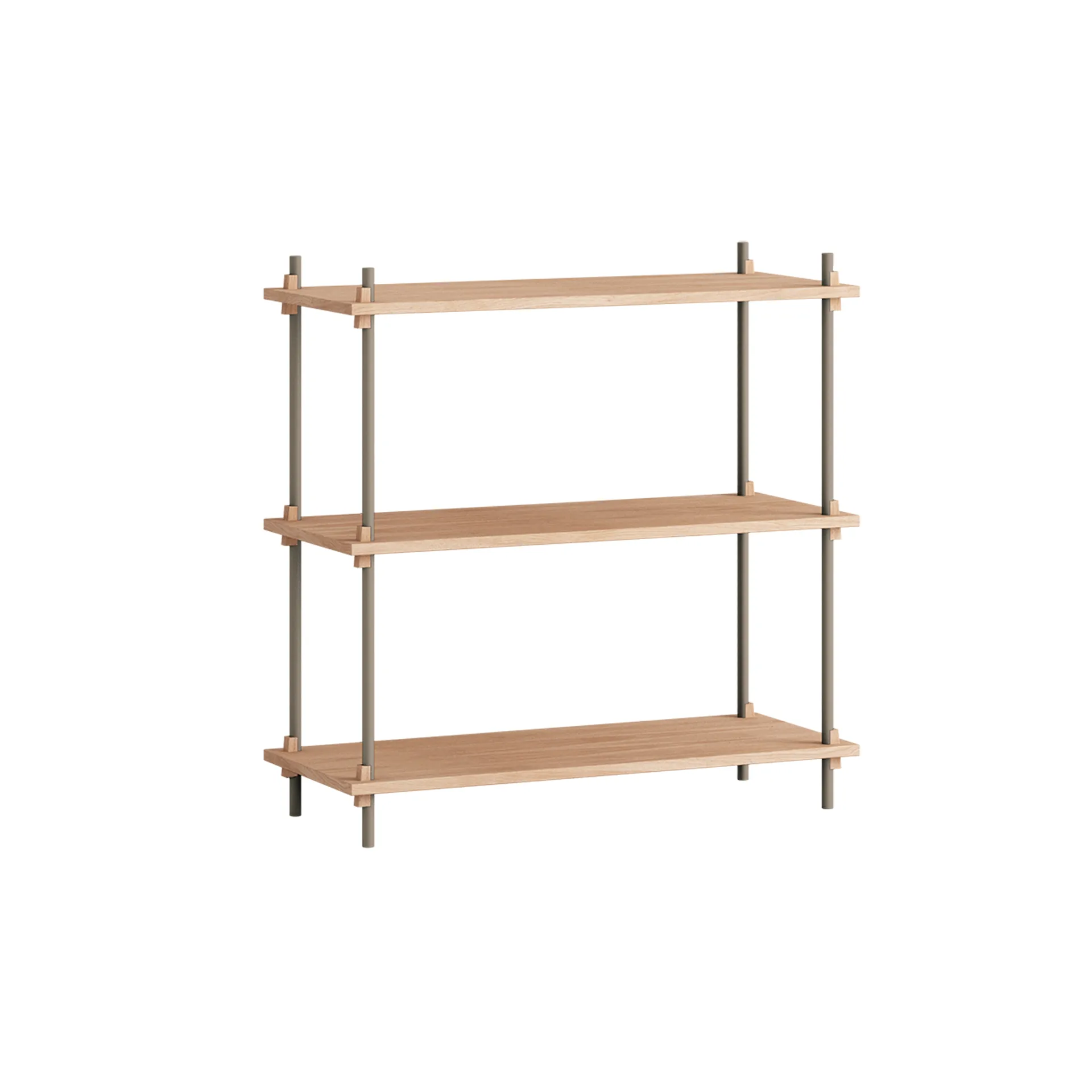 Shelving System classic ράφι, Δρυς-warm grey, 86x85x35 cm, S.85.1.A MOEBE