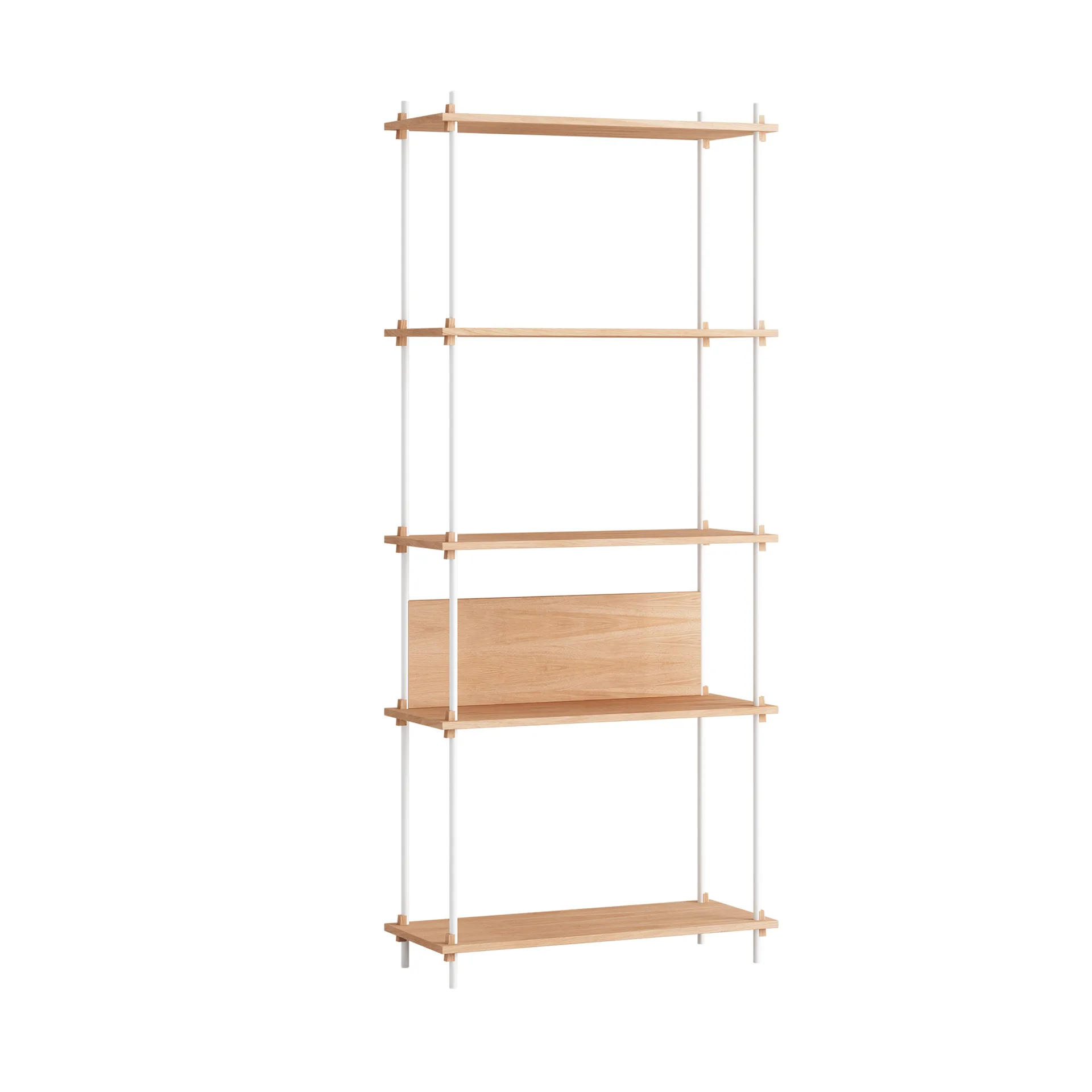 Shelving System classic ράφι, Δρυς-white, 86x200x35 cm, S.200.1.A MOEBE