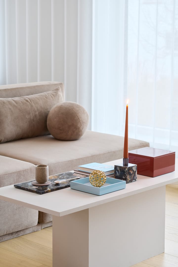 Lux λουστραρισμένος διακοσμητικός δίσκος 19x19x3,5 εκ., Powder blue Mojoo