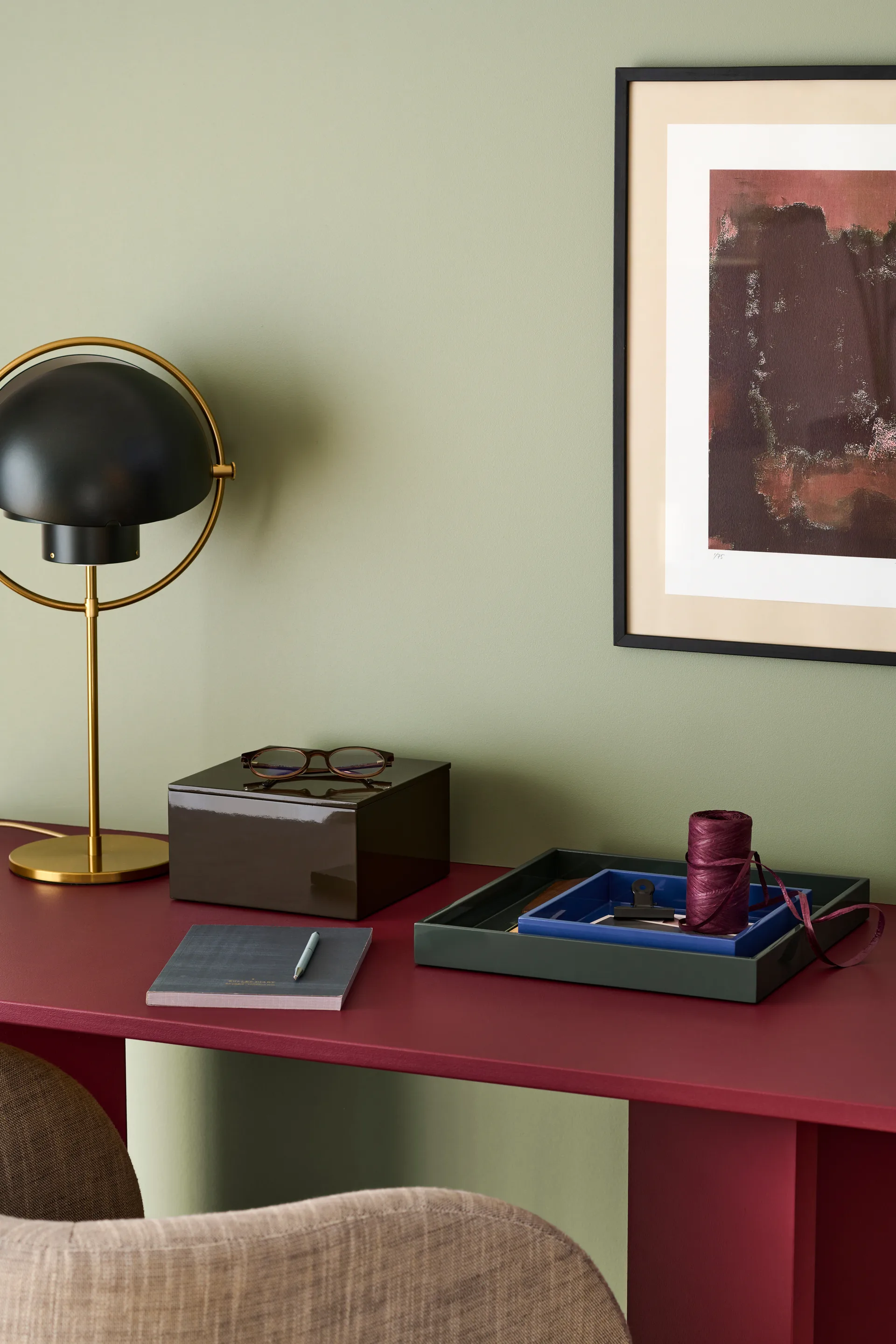 Lux λουστραρισμένος διακοσμητικός δίσκος 19x19x3,5 εκ., Ultramarin Mojoo