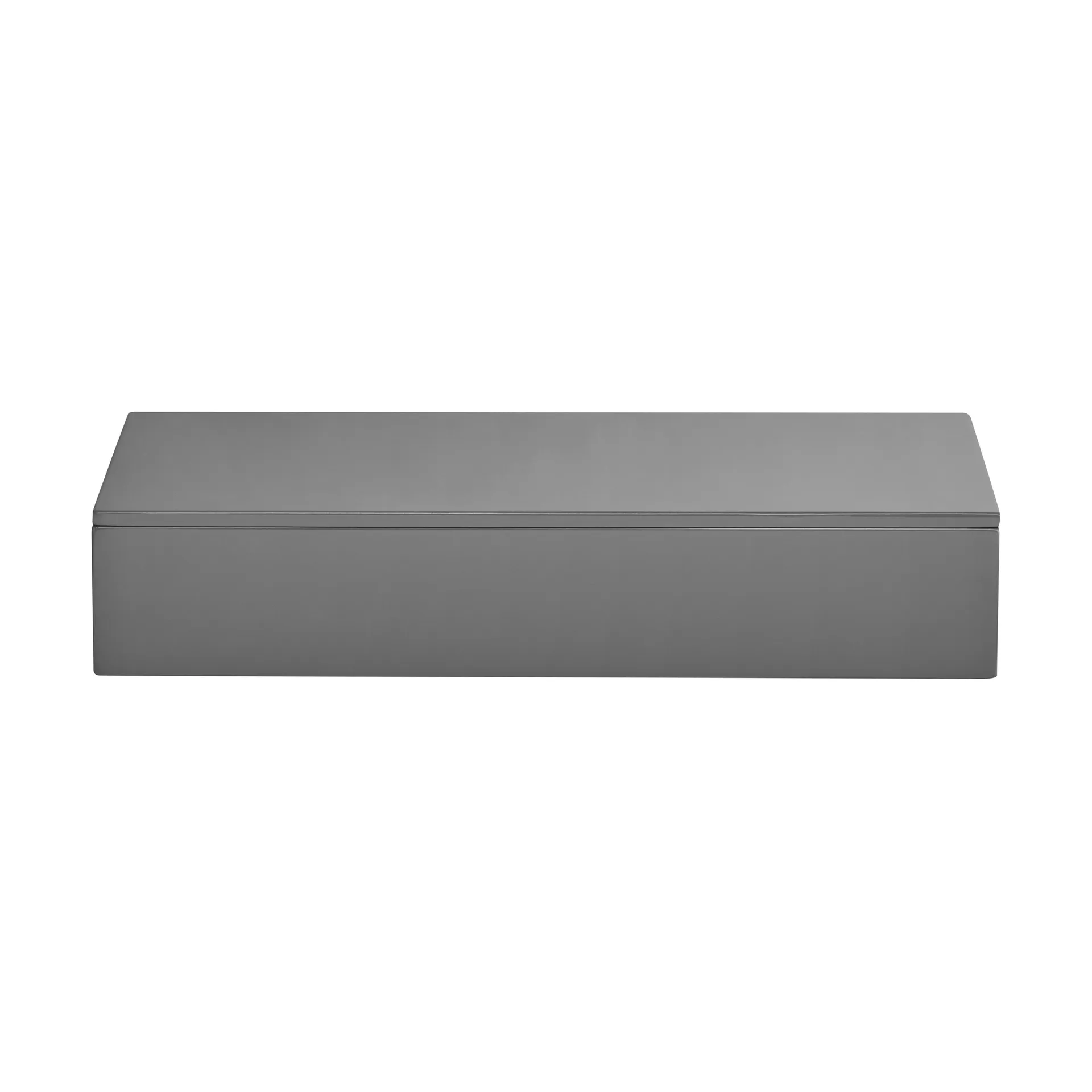 Lux λακαρισμένο κουτί αποθήκευσης 19x19x7 εκ., Antracit Mojoo
