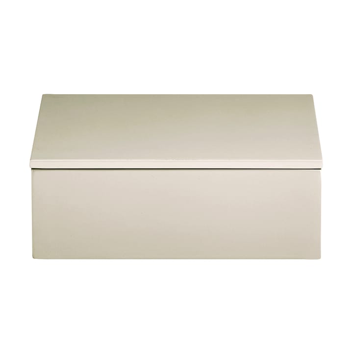 Lux λακαρισμένο κουτί αποθήκευσης 19x19x7 εκ. - Latte - Mojoo