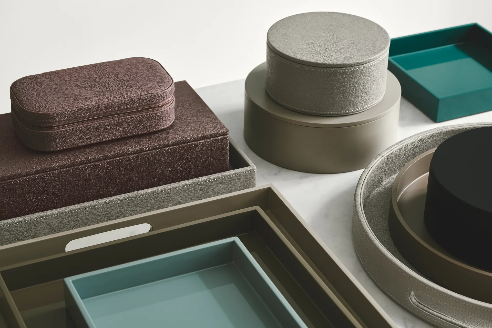 Matte Κουτί αποθήκευσης λάκαρισμένο Ø20x7 εκ., Fawn Mojoo