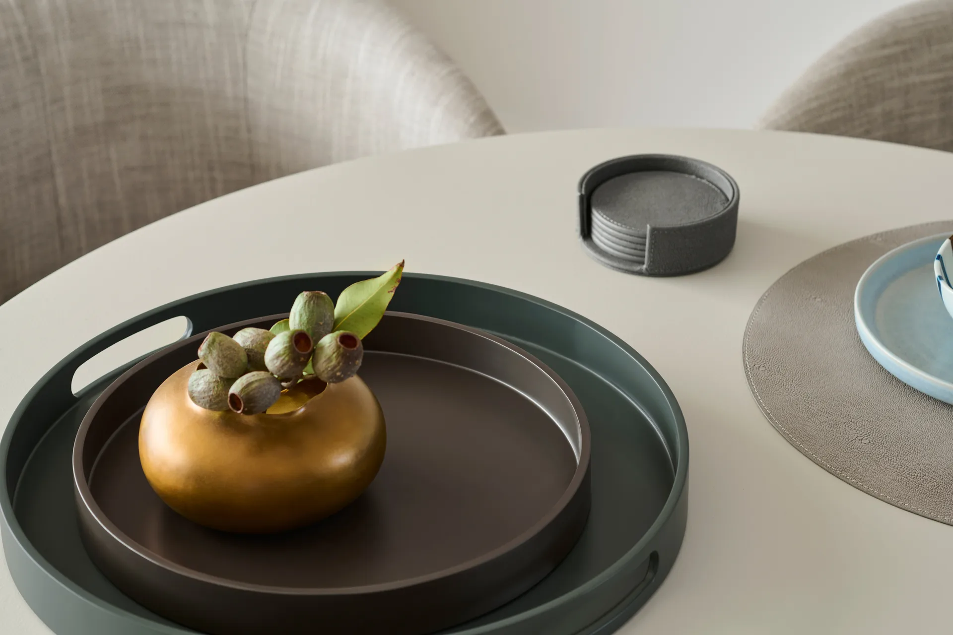 Σουβέρ Sting Ø12 cm σετ 6 τεμαχίων, Antracit Mojoo