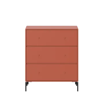 Συρταριέρα Carry - hokkaido 162, μαύρα λακαρισμένα πόδια - Montana