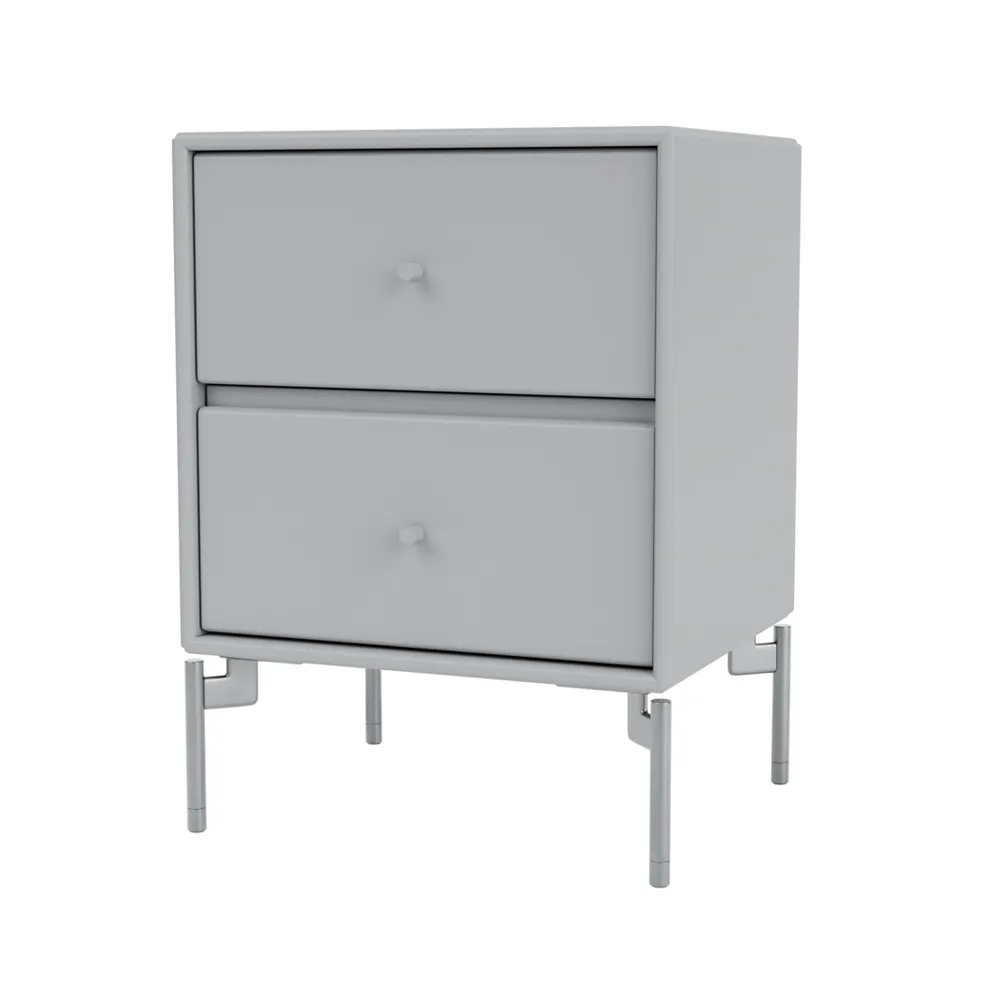 Κομοδίνο Drift, fjord 02, πόδια από χρώμιο cm Montana