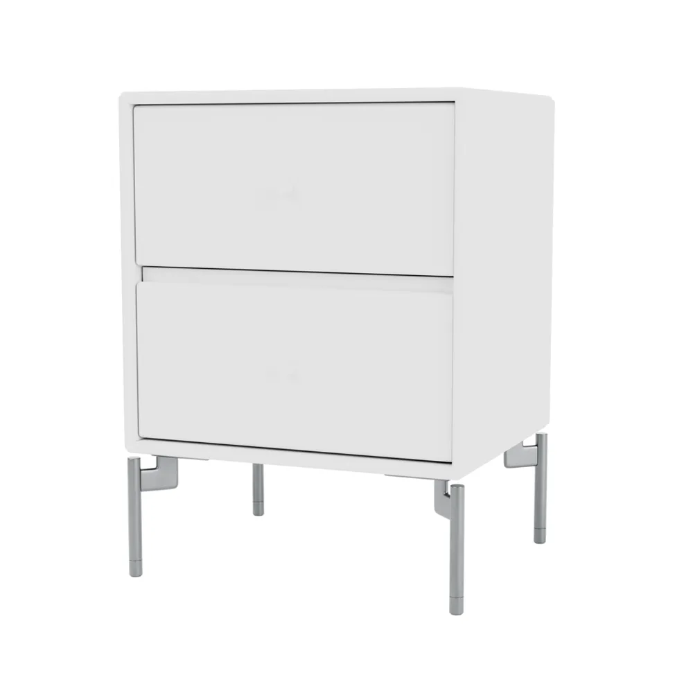 Κομοδίνο Drift, new white 101, kromben cm Montana