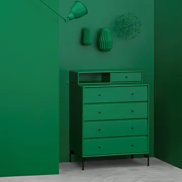 Συρταριέρα Keep - Anthracite 04-μαύρα λακαρισμένα πόδια - Montana