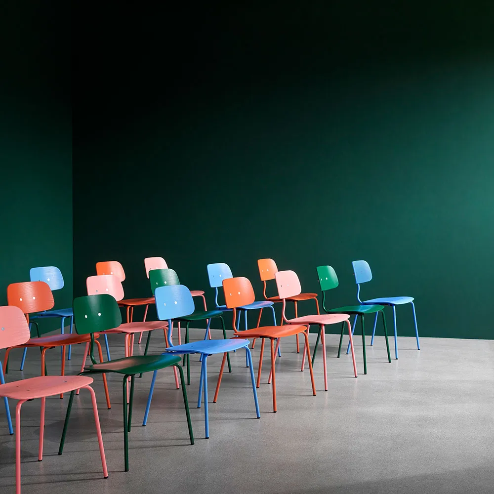 Kevi 2060 καρέκλα, azure λακαρισμένη βάση βαμμένη σεχτές ash Montana