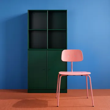 Kevi 2060 καρέκλα - azure λακαρισμένη βάση βαμμένη σεχτές ash - Montana