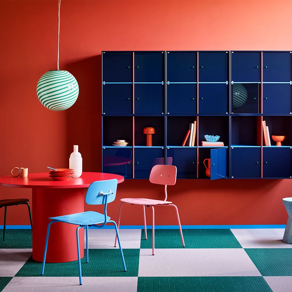 Kevi 2060 καρέκλα, azure λακαρισμένη βάση βαμμένη σεχτές ash Montana