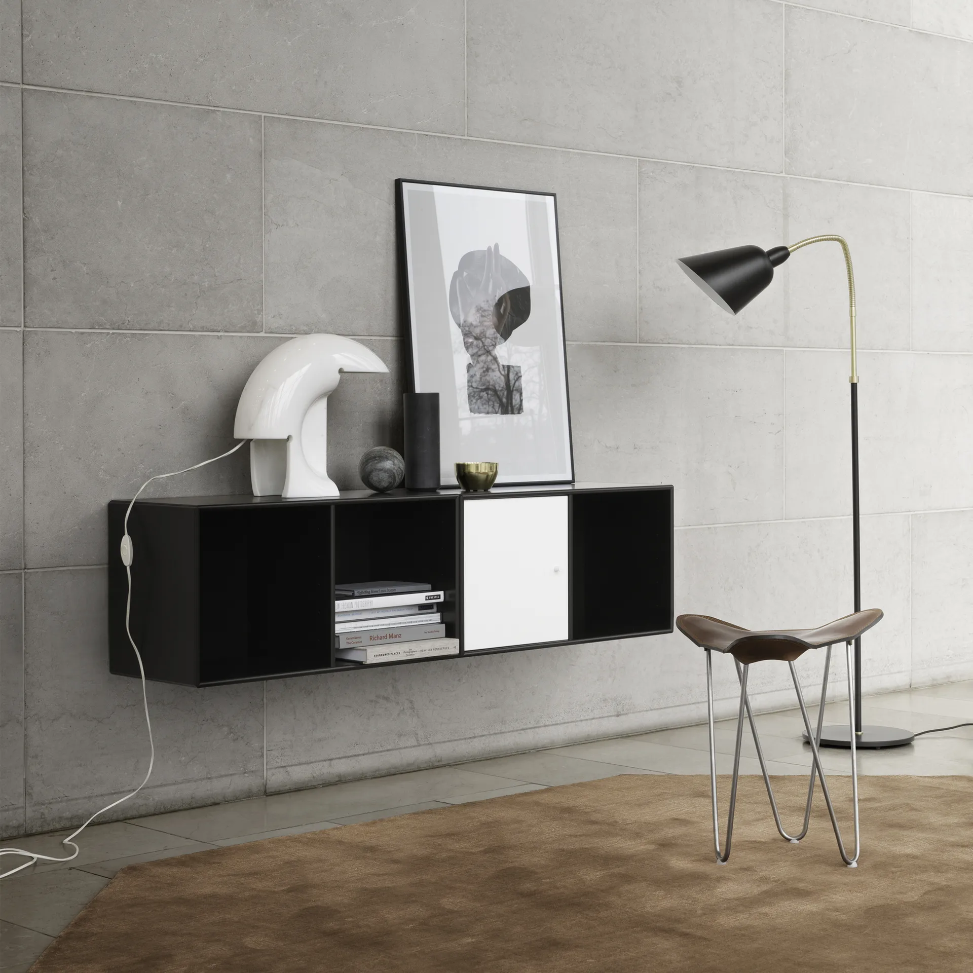 Line module ράφι επιτοίχια 1 πόρτα, Nordic 09 Montana