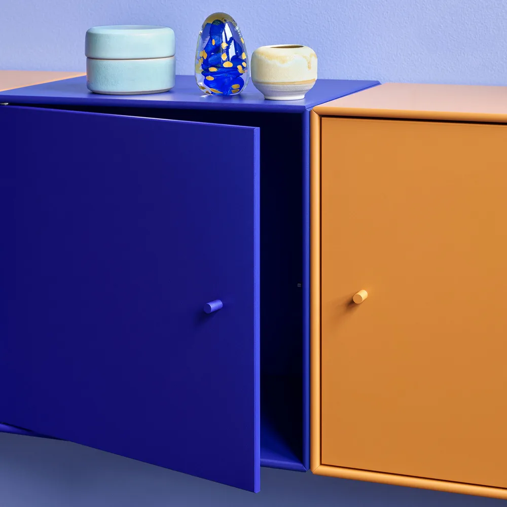 Montana Mini 1103 ράφι module, amber 142, με πόρτα Montana