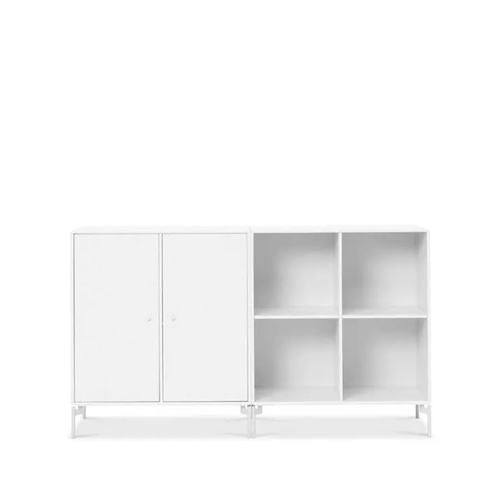 Pair sideboard - new white 101, βαμμένα λευκά πόδια - Montana