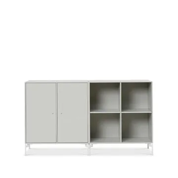 Pair sideboard - nordic 09, βαμμένα λευκά πόδια - Montana